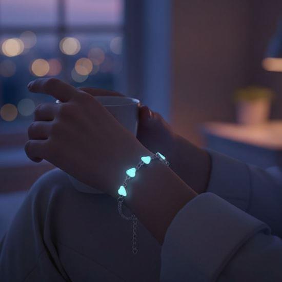 Obrázek z Svítící náramek - srdíčka