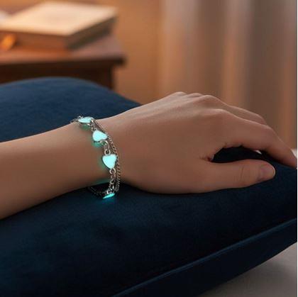 Obrázek z Svítící náramek - srdíčka