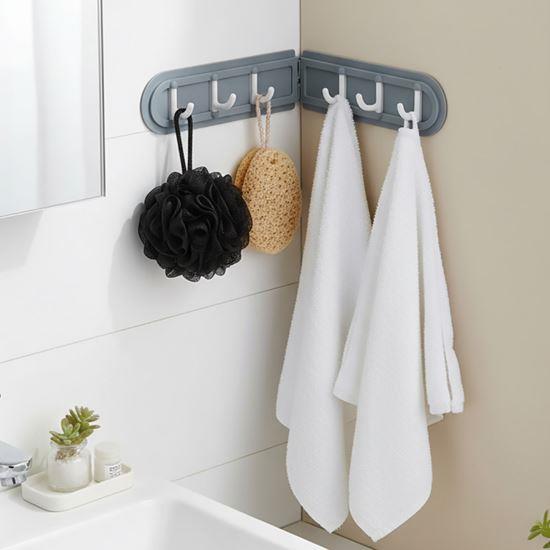 Obrázek z Nalepovací rohový věšák se 6 háčky