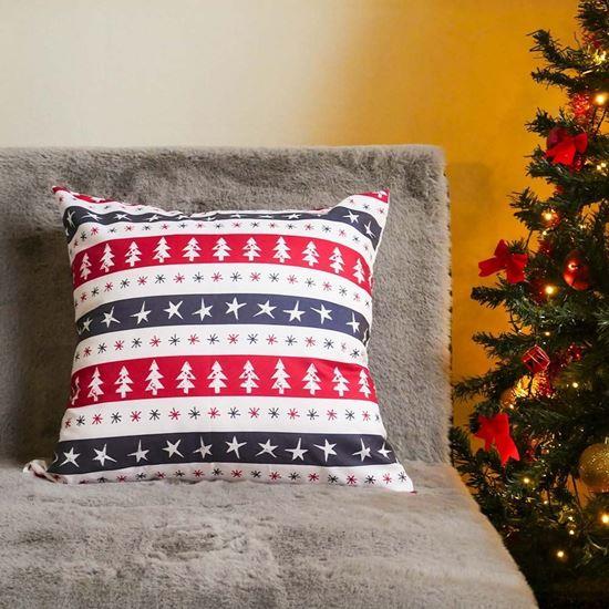 Obrázek z Vánoční potah na polštářek 40x40 cm - stromky