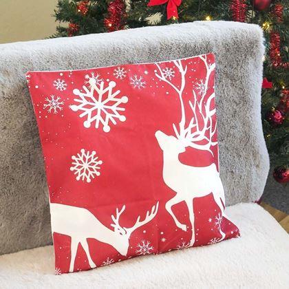 Obrázek z Vánoční potah na polštářek 40x40 cm - paroží