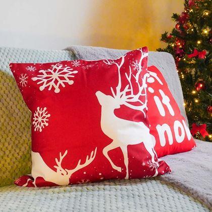 Obrázek z Vánoční potah na polštářek 40x40 cm - paroží