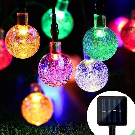 Obrázek z Dekorativní solární barevné osvětlení 30 žárovek 4,4 m