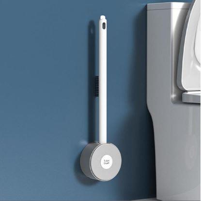 Obrázek Silikonový kartáč na wc 2v1