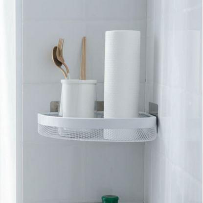 Obrázek Kovová nalepovací rohová polička