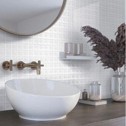 Obrázek Skleněná mozaika na mřížce 30 x 30 cm