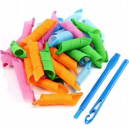 Obrázek z Spirálové natáčky s háčkem, 50 cm - 20 ks