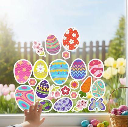 Obrázek z Velikonoční samolepky na okno 35 ks