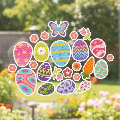 Obrázek z Velikonoční samolepky na okno 35 ks