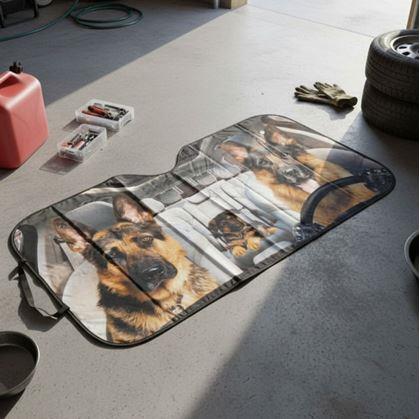 Obrázek z Protisluneční clona do auta s přísavkami - psi