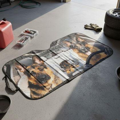 Obrázek z Protisluneční clona do auta s přísavkami - psi