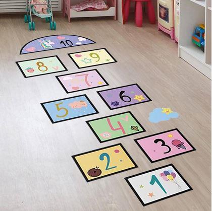 Obrázek z Samolepky na podlahu - skákací panák