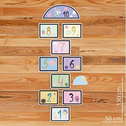 Obrázek z Samolepky na podlahu - skákací panák