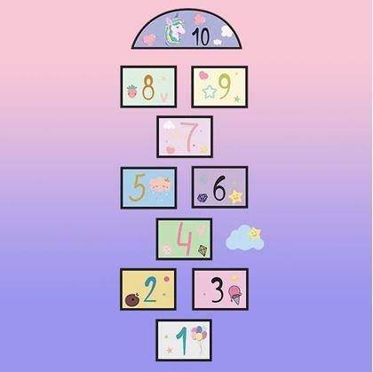 Obrázek z Samolepky na podlahu - skákací panák