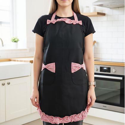 Obrázek z Retro zástěra na vaření  - černá