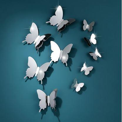 Obrázek Zrcadlový motýl 12 ks