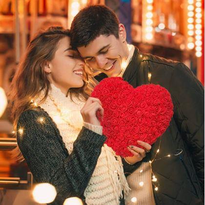 Obrázek z Věčné srdce z růží 26 cm