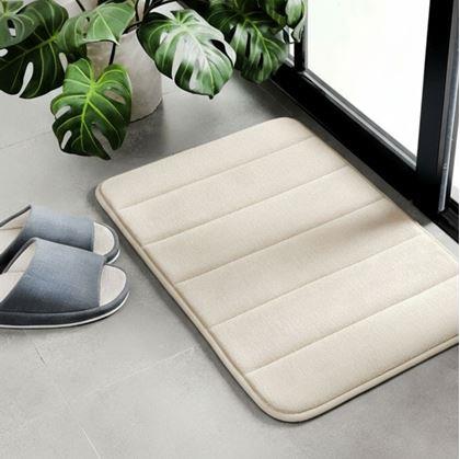 Obrázek z Protiskluzová koupelnová předložka 40 x 60 cm - béžová