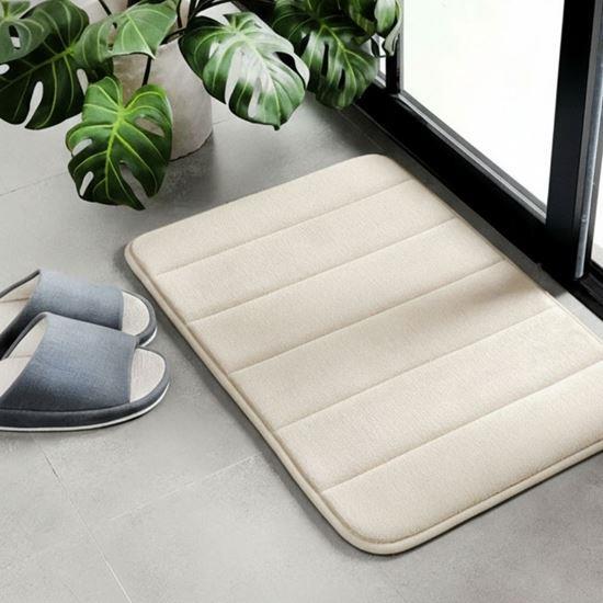 Obrázek z Protiskluzová koupelnová předložka 40 x 60 cm - béžová