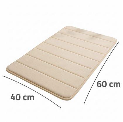 Obrázek z Protiskluzová koupelnová předložka 40 x 60 cm - béžová