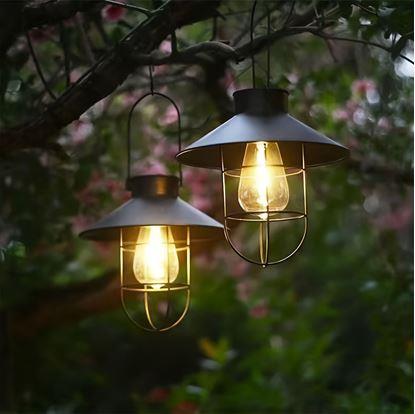 Obrázek Solární závěsná retro lampa na zahradu