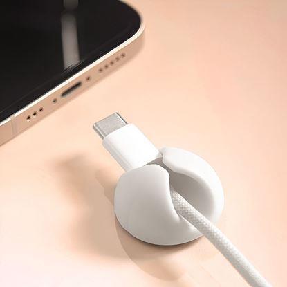 Obrázek 5 ks Nalepovací držáky na kabely