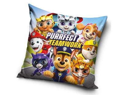 Obrázek Povlak na polštářek 40x40 cm - Tlapková Patrola Purrfect Teamwork