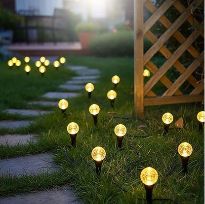 Obrázek Solární bublinková svítidla do země 10 ks