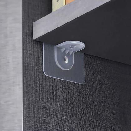 Obrázek z Nalepovací držák na poličku 10 ks