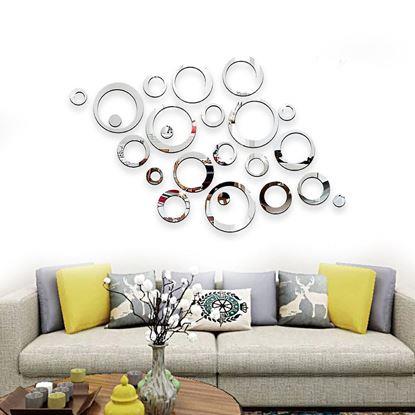 Obrázek Nálepky na zeď/zrcadlo - kruhy