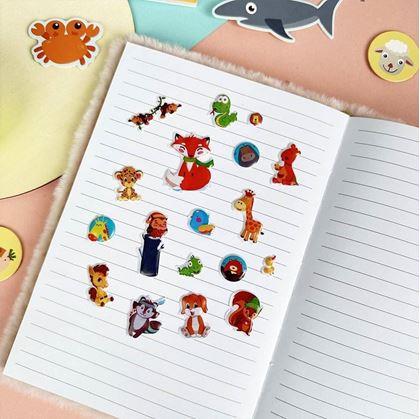 Obrázek z Vypouklé samolepky se zvířátky - liška a kamarádi