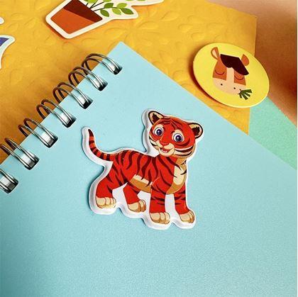 Obrázek z Vypouklé samolepky se zvířátky - tygřík a kamarádi