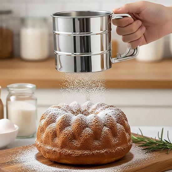 Obrázek z Nerezové kuchyňské sítko s odměrkou