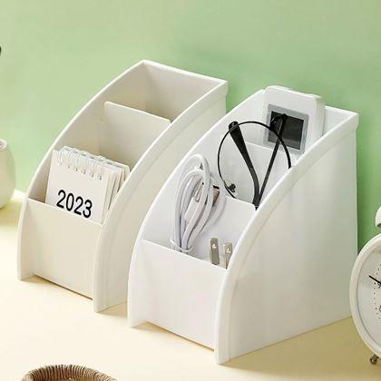 Obrázek z Organizér na stůl s přihrádkami - světle šedý