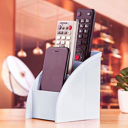 Obrázek z Organizér na stůl s přihrádkami - světle šedý