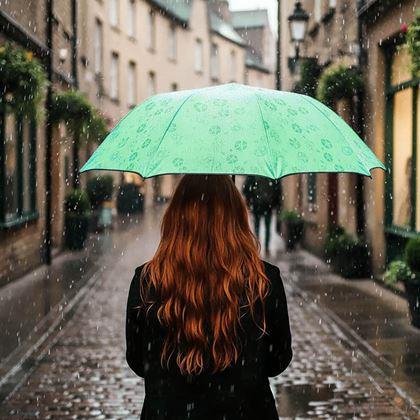 Obrázek z Magický deštník skládací - mentolový