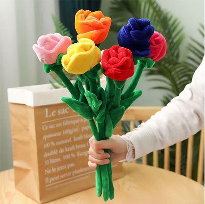 Obrázek z Plyšová červená růže