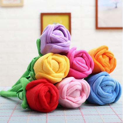 Obrázek z Plyšová červená růže