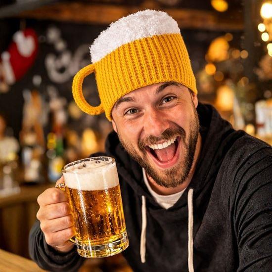 Obrázek z Pletená čepice - půllitr s uchem