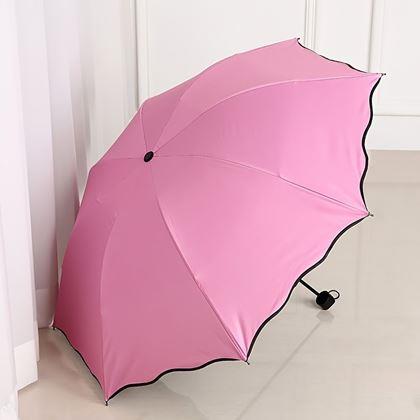 Obrázek z Magický deštník skládací - světle růžový