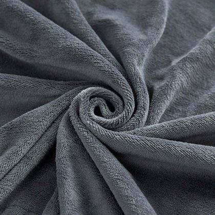 Obrázek z Mikroplyšové prostěradlo 180 x 200 cm - tmavě šedé