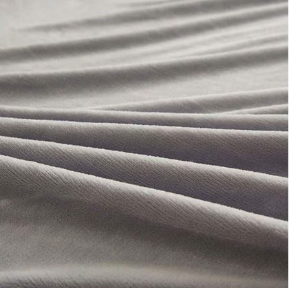 Obrázek z Mikroplyšové prostěradlo 90 x 200 cm - světle šedé