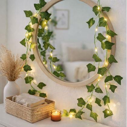 Obrázek z Světelný řetěz 2 m - zelené listy