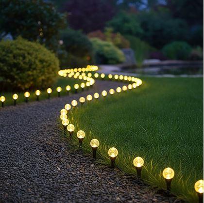 Obrázek z Solární bublinková svítidla do země 10 ks