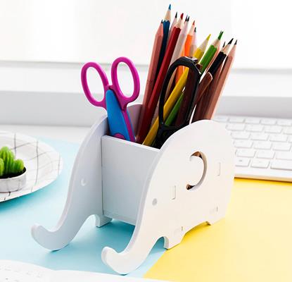 Obrázek Stojánek na stůl, na tužky/mobil - slon