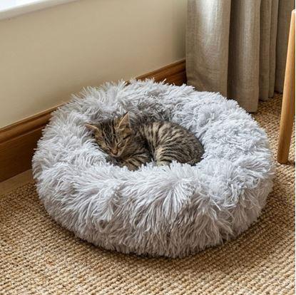 Obrázek Chlupatý pelíšek pro kočky, průměr 40 cm
