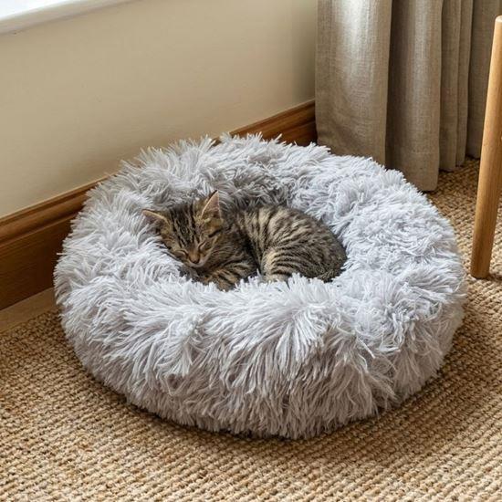 Obrázek z Chlupatý pelíšek pro kočky, průměr 40 cm