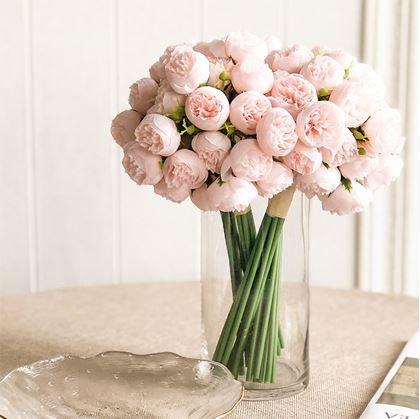 Obrázek z Umělá kytice - pivoňka, 9 stonků