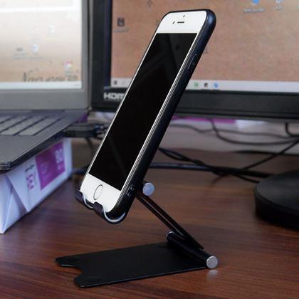 Obrázek z Kovový držák na mobil - černý