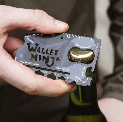 Obrázek z Ocelová multifunkční karta Wallet Ninja 18v1